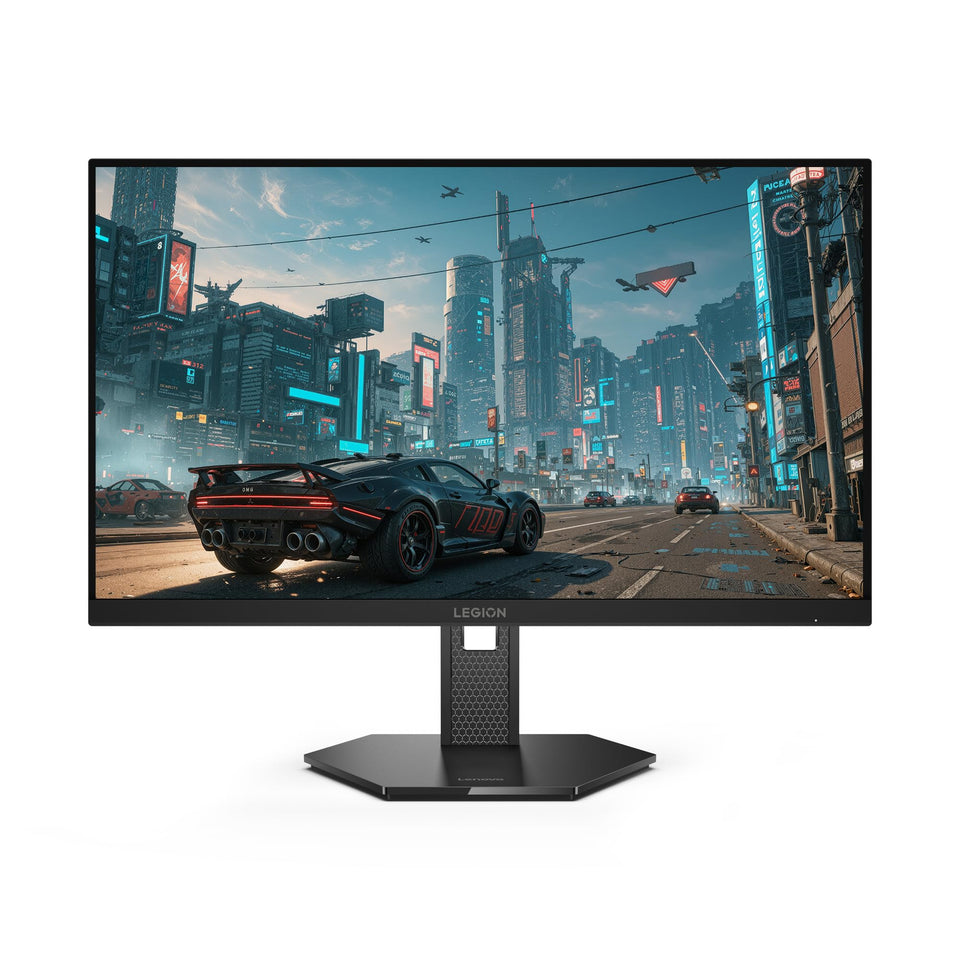 Lenovo Legion 27QD-10 ergonomic stand supports tilt and lift for comfortable gaming.