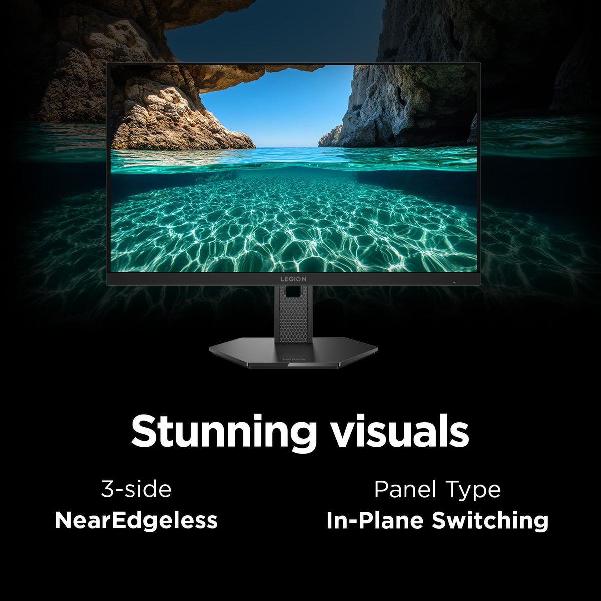 Lenovo Legion 27QD-10 wide color gamut 99% sRGB and 90% DCI-P3.