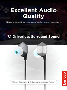 Lenovo Legion silicone ear tip assortment showing fit options for comfort
