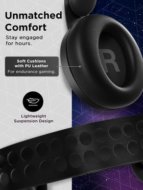 Lenovo Legion H500 Pro 7.1 7.1 surround toggle highlights flexible audio modes for games or music.