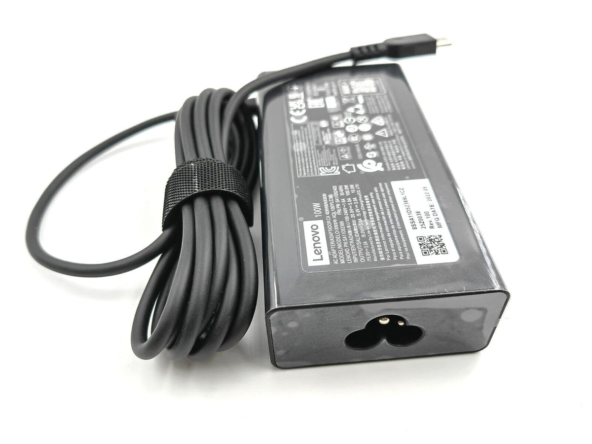 Lenovo original 100W USB-C AC adapter packaging confirms genuine quality.