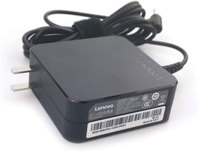Lenovo replacement 65W adapter rear view shows clean cable management.