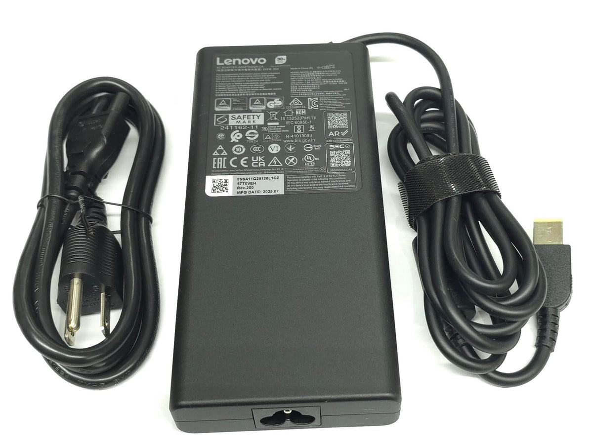 Lenovo slim tip connector seated securely for clean cable management