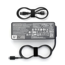 Lenovo ThinkPad 65W USB-C charger front view shows compact portability for travel
