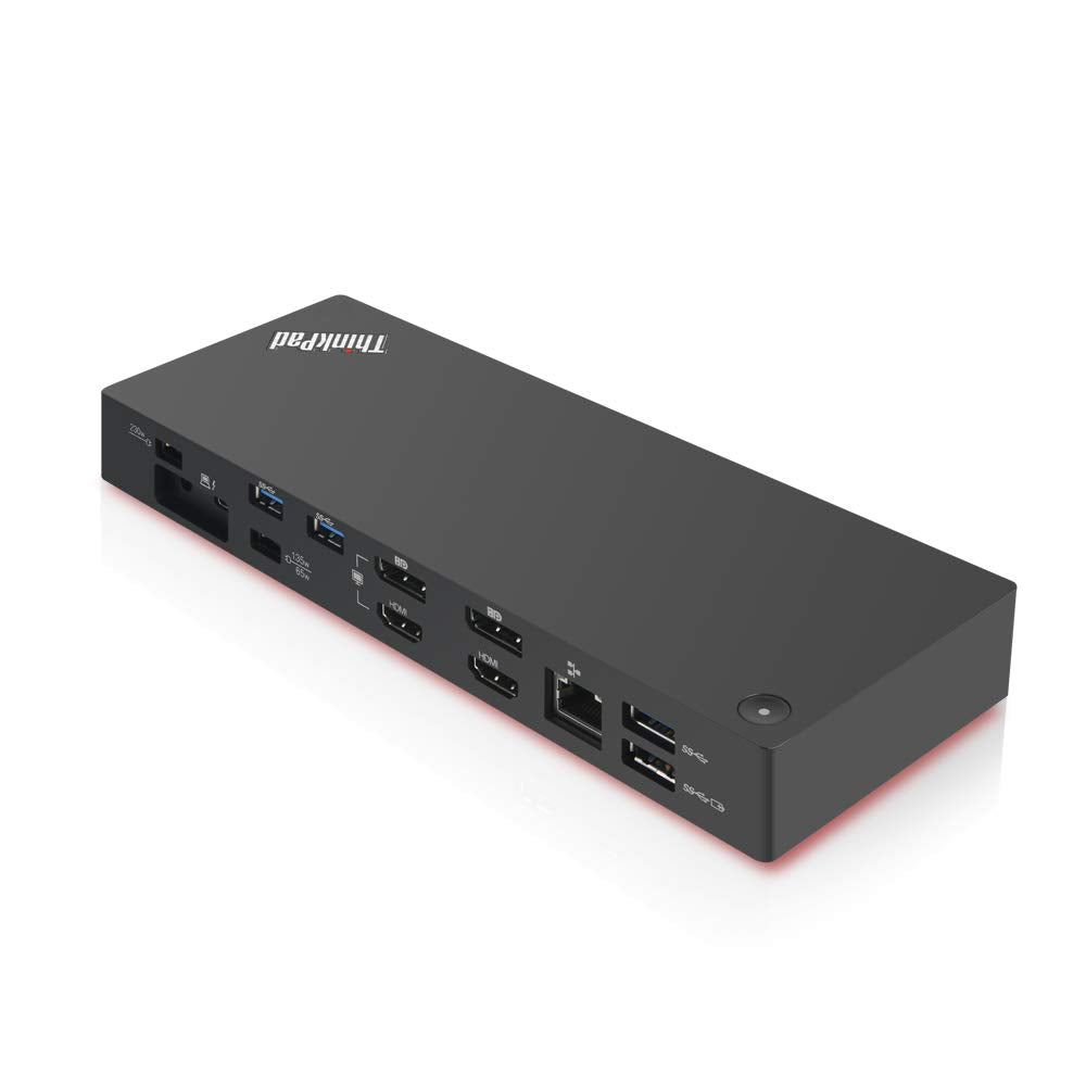Lenovo ThinkPad Dock Gen 2 dual 4K output enables crisp multi-monitor layouts.