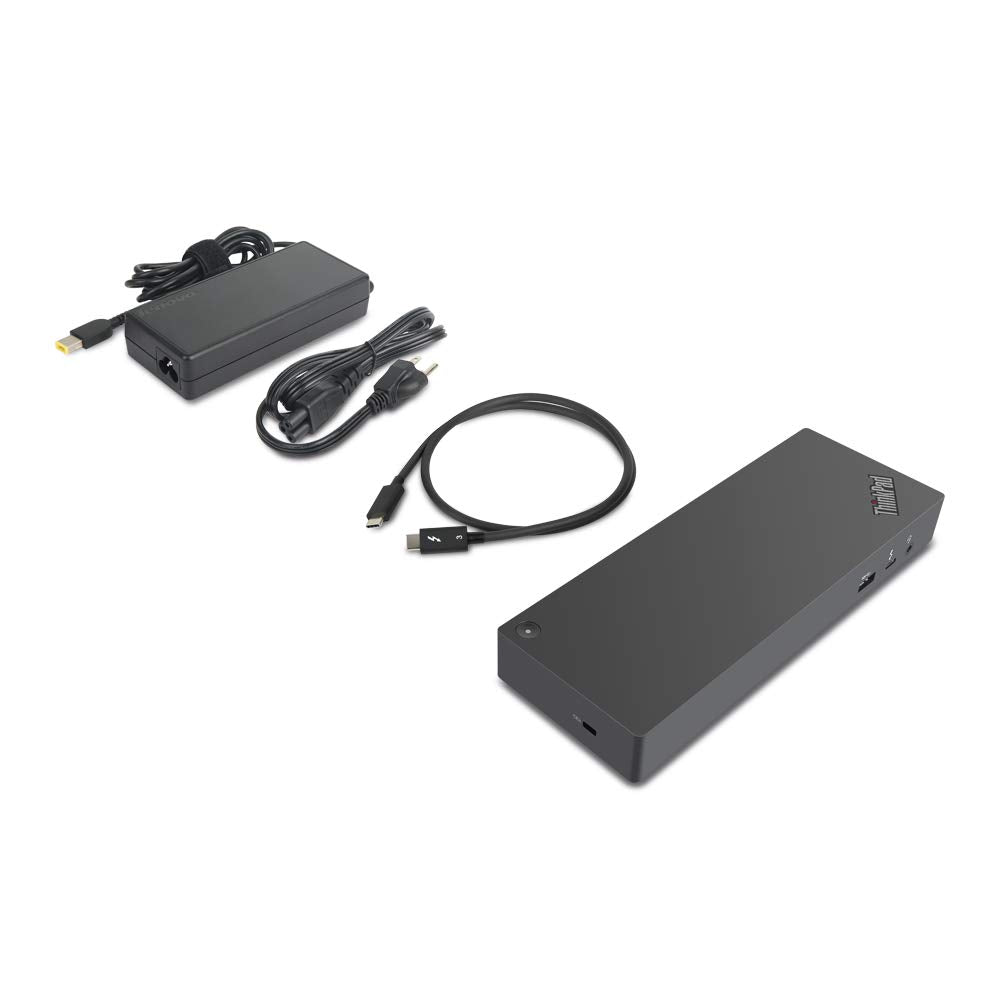Lenovo ThinkPad Dock Gen 2 in-box accessories ensure quick setup.