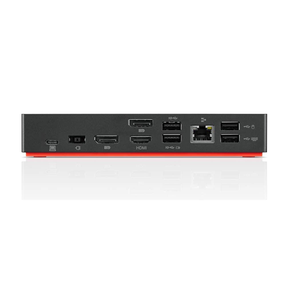 Lenovo ThinkPad Dock Gen 2 video ports enable multi-display productivity.