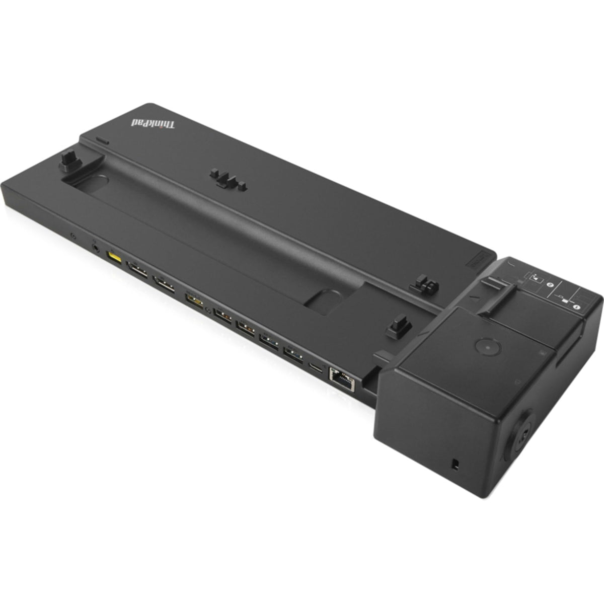 Lenovo ThinkPad Pro Dock provides two DisplayPort 1.4 outputs for dual UHD displays.