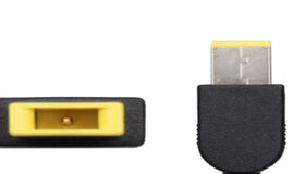 Lenovo ThinkPad Thunderbolt 3 Docking Station USB charging port in use on desk