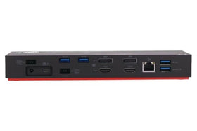 Lenovo ThinkPad Dock Gen 2 back ports with Ethernet and video outputs
