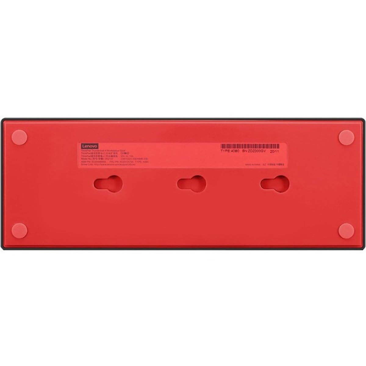 Lenovo ThinkPad TB4 Dock with laptop docked for extended productivity