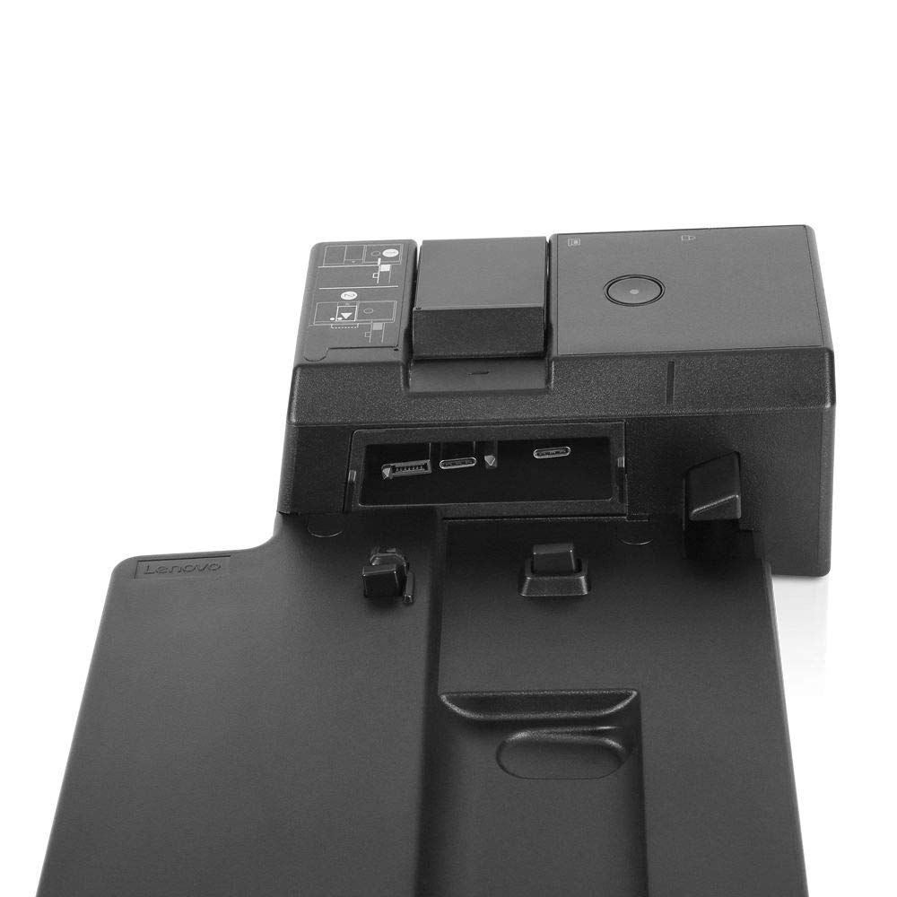 Lenovo ThinkPad Ultra Docking Station on a desk demonstrating efficient workspace setup