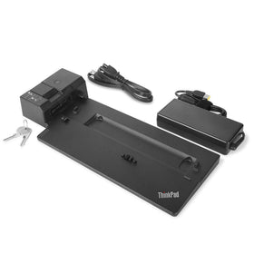 Lenovo ThinkPad Ultra Docking Station in-package accessories with keys and power adapter