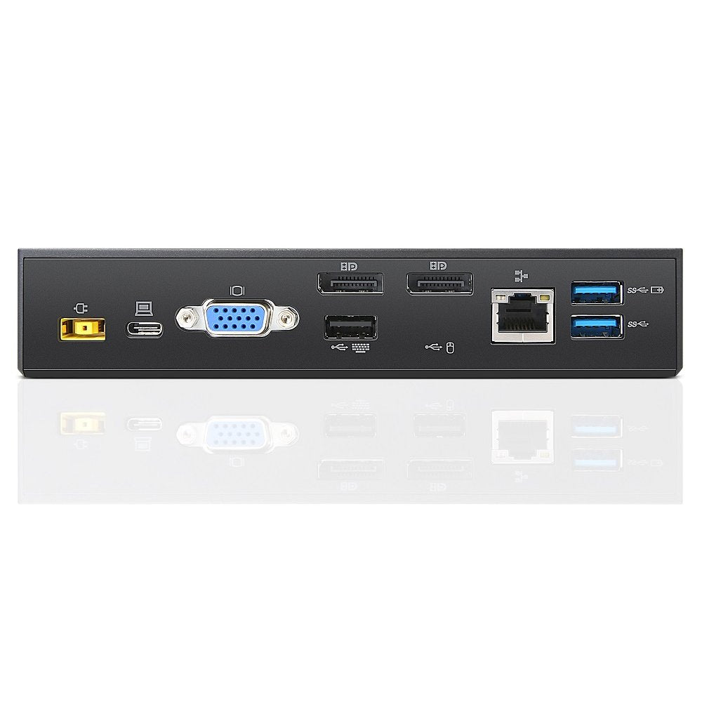 Lenovo ThinkPad UltraDock powered by 90W adapter with clear power indicator