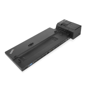 Lenovo ThinkPad Ultra Docking Station side connector highlights space-saving desk setup