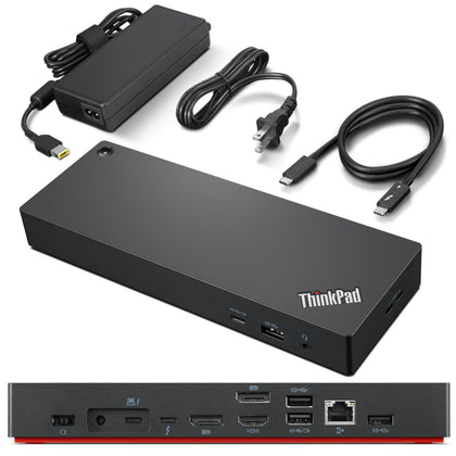 Lenovo ThinkPad Universal Dock with 8K output for ultra-crisp visuals.