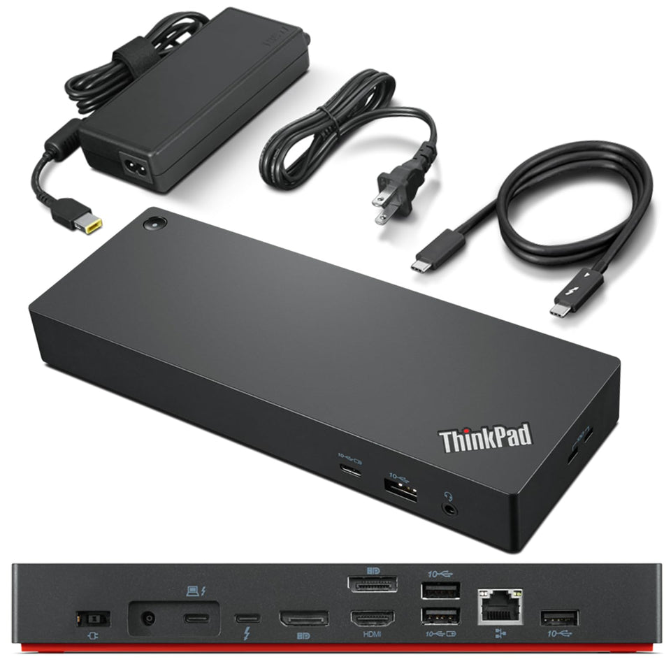 Lenovo ThinkPad Universal Dock with 8K output for ultra-crisp visuals.