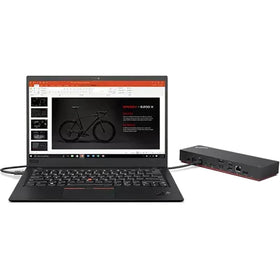 Lenovo ThinkPad Universal Dock installation being quick and straightforward.