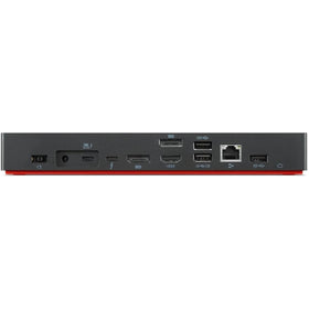 Lenovo ThinkPad Universal Dock driving multiple monitors to boost productivity.