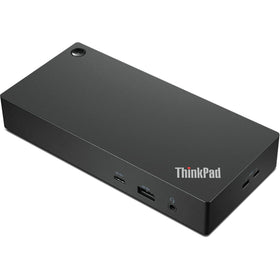 Lenovo ThinkPad Universal USB-C Dock front view with multiple ports for versatile productivity.