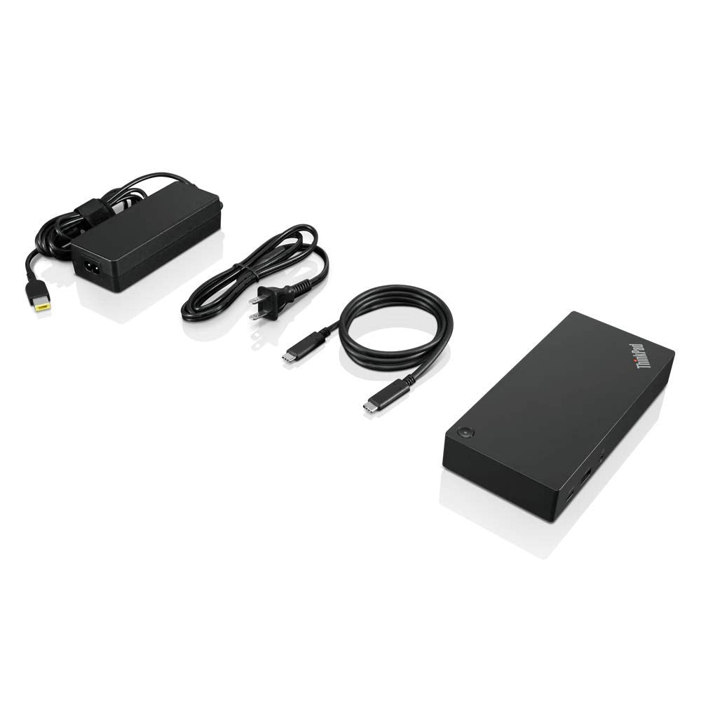 Lenovo ThinkPad USB-C Dock Gen 2 includes Gigabit Ethernet for stable wired connections.