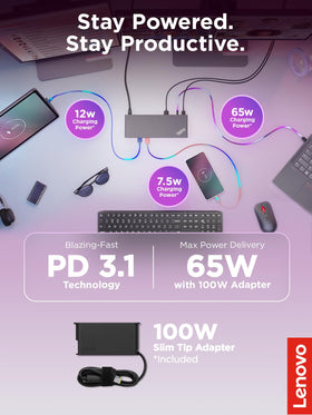 Lenovo ThinkPad USB4 Dock 5000 enables 8K60Hz display for expansive visuals