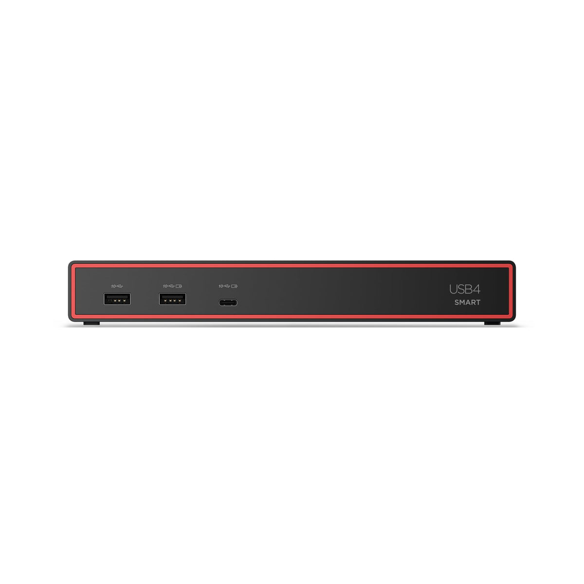 Lenovo ThinkPad USB4 Smart Dock 5500 eclipse black finish on a clean desk