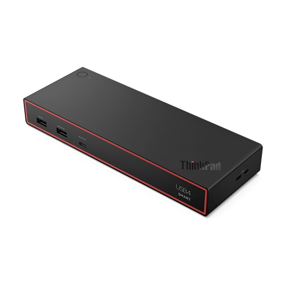 Lenovo ThinkPad USB4 Smart Dock 5500 front view with multiple ports for versatile setup