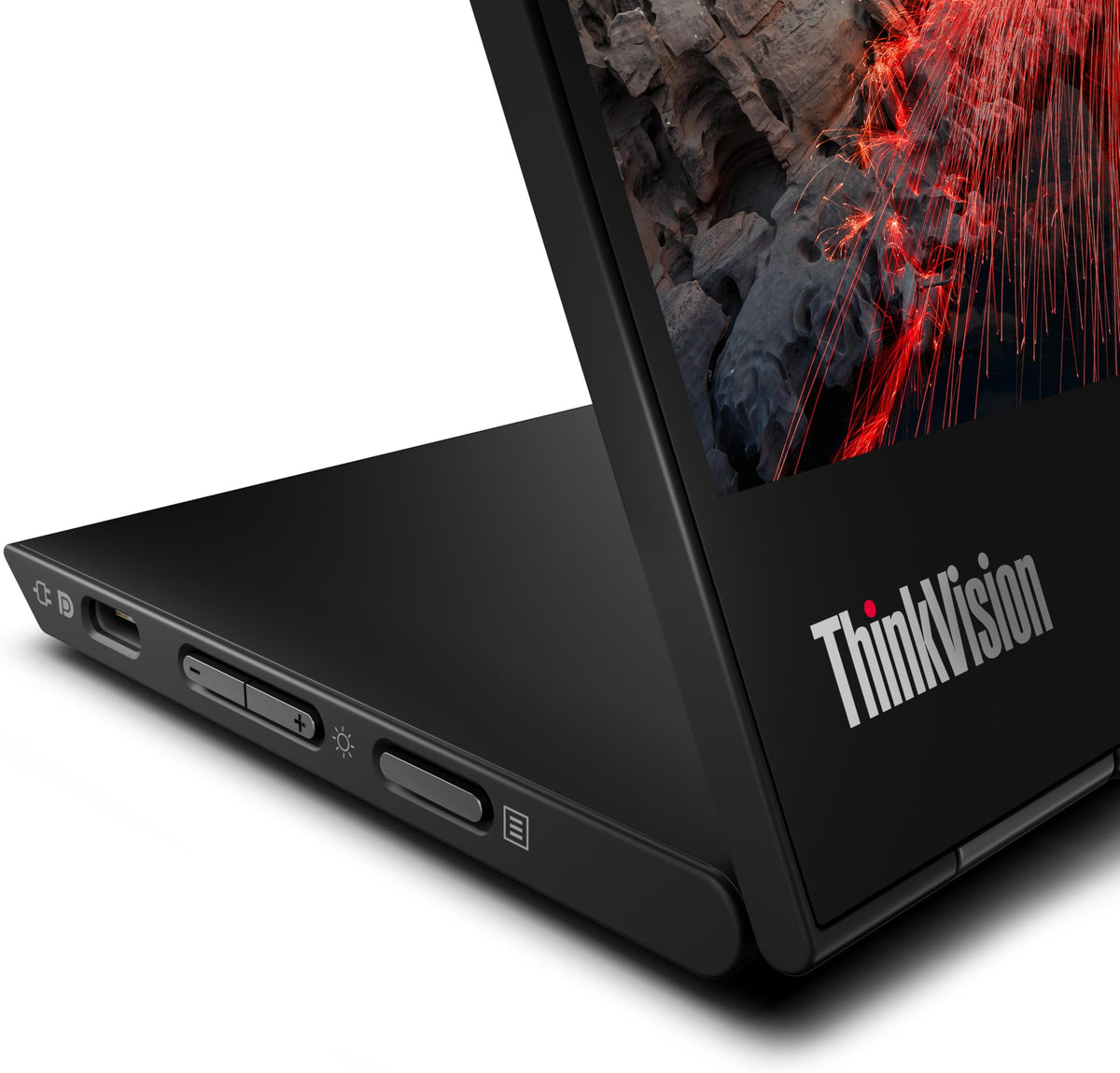 Lenovo ThinkVision M14t Gen2 cable management for tidy desks