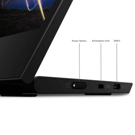 Lenovo ThinkVision M15 16:9 full HD display delivers clear presentations.