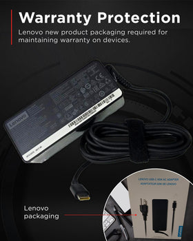 Lenovo adapter inside travel bag demonstrating space-saving convenience