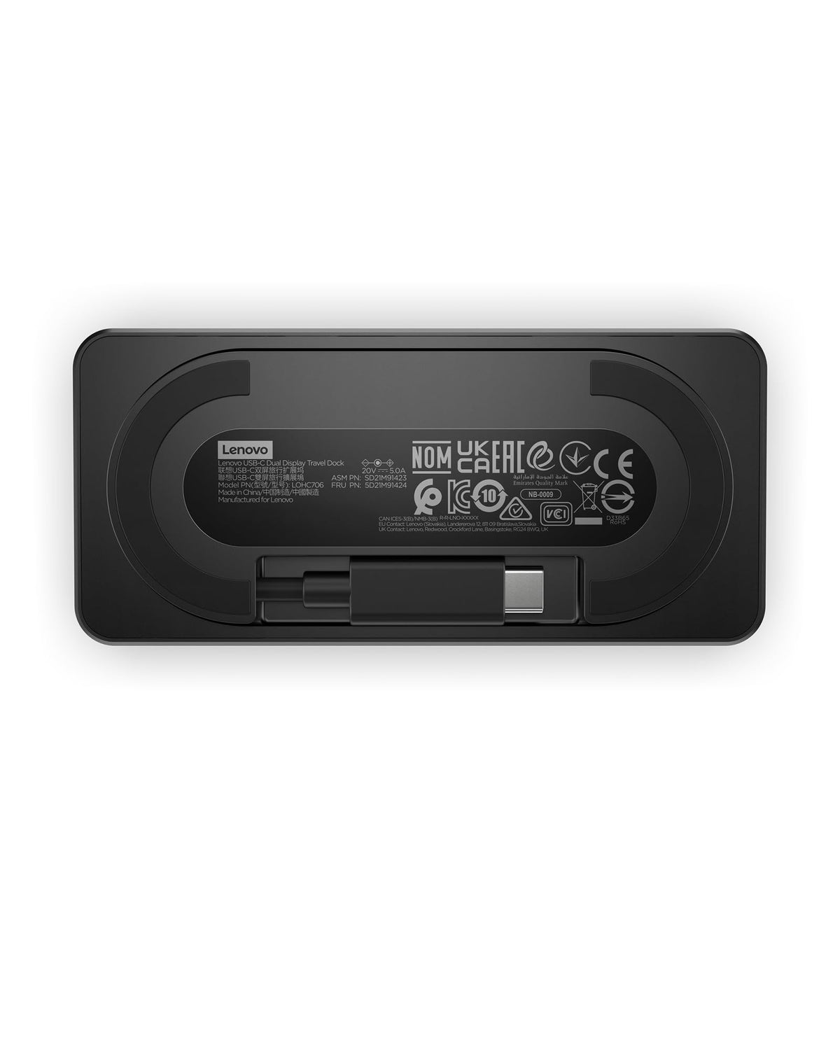 Lenovo USB-C Travel Dock used by a remote professional for flexible productivity.