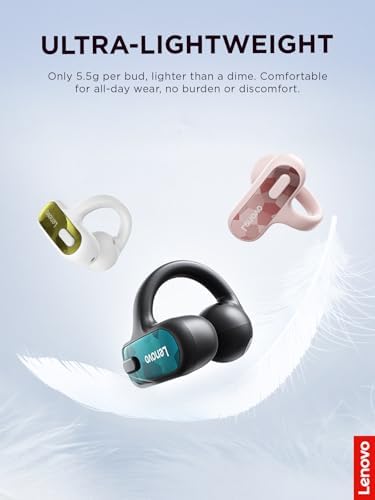 Side profile of Lenovo X500 on ear showing lightweight, unobtrusive design