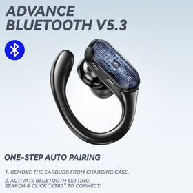Lenovo XT80 Bluetooth 5.3 connection enables fast pairing and stable audio.