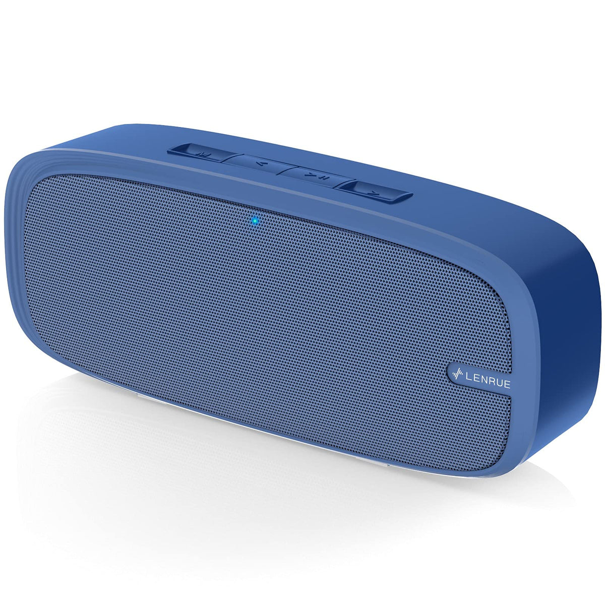LENRUE Bluetooth speaker front view with compact design and rich bass.