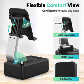 LENRUE flexible hinge detail demonstrating adjustable comfortable angles