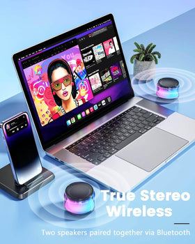 LENRUE portable speaker ideal for travel, home, or school.
