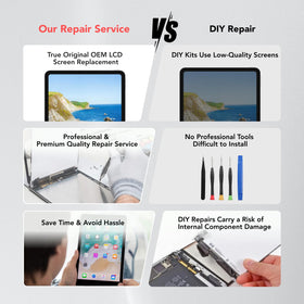 Lenwell iPad Mini 5 OEM display digitizer assembly aligns perfectly.