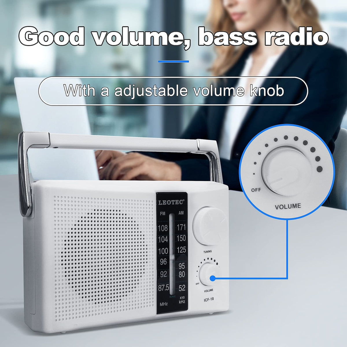 LEOTEC radio dial and tuning knob for precise tuning