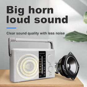 LEOTEC AM/FM radio covers wide frequency range for varied listening