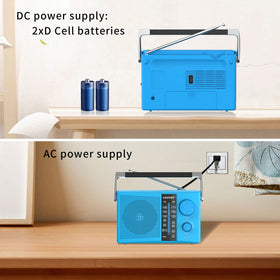 LEOTEC radio compact dimensions suitable for kitchen or travel