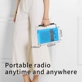 LEOTEC radio with 3.5 mm jack for private listening