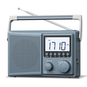 LEOTEC front-facing radio showing overall design and easy controls for quick use