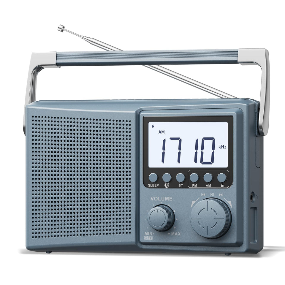 LEOTEC front-facing radio showing overall design and easy controls for quick use