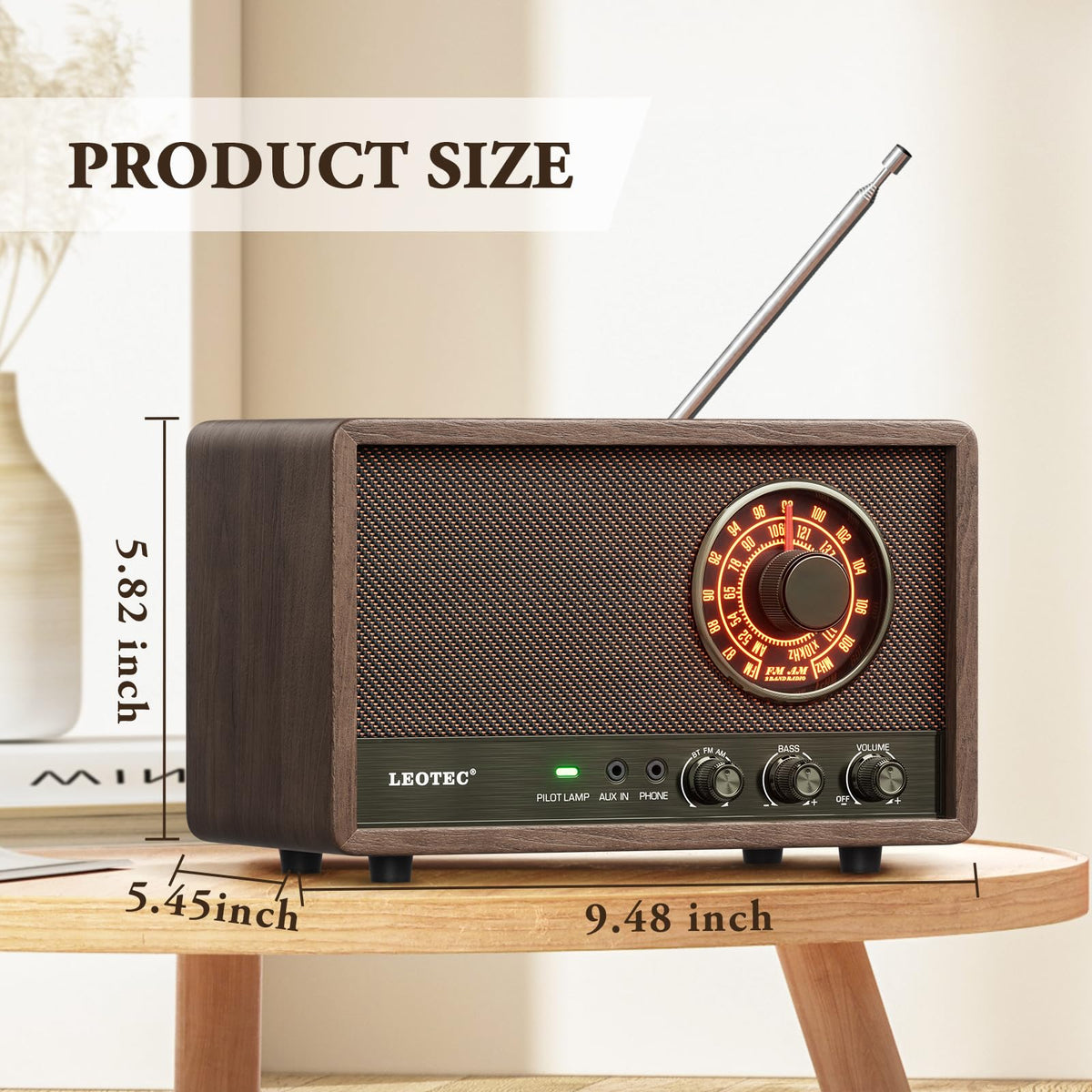 LEOTEC radio in use on kitchen counter offering reliable audio while cooking