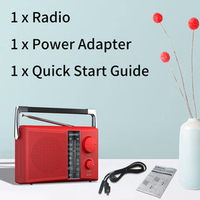 LEOTEC portable radio ready for gifting with simple, user-friendly features