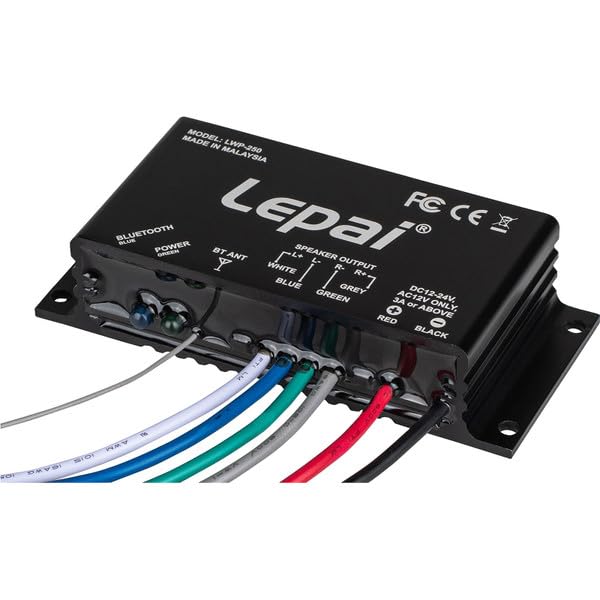 Lepai LWP-250 front panel with inputs and controls for easy setup