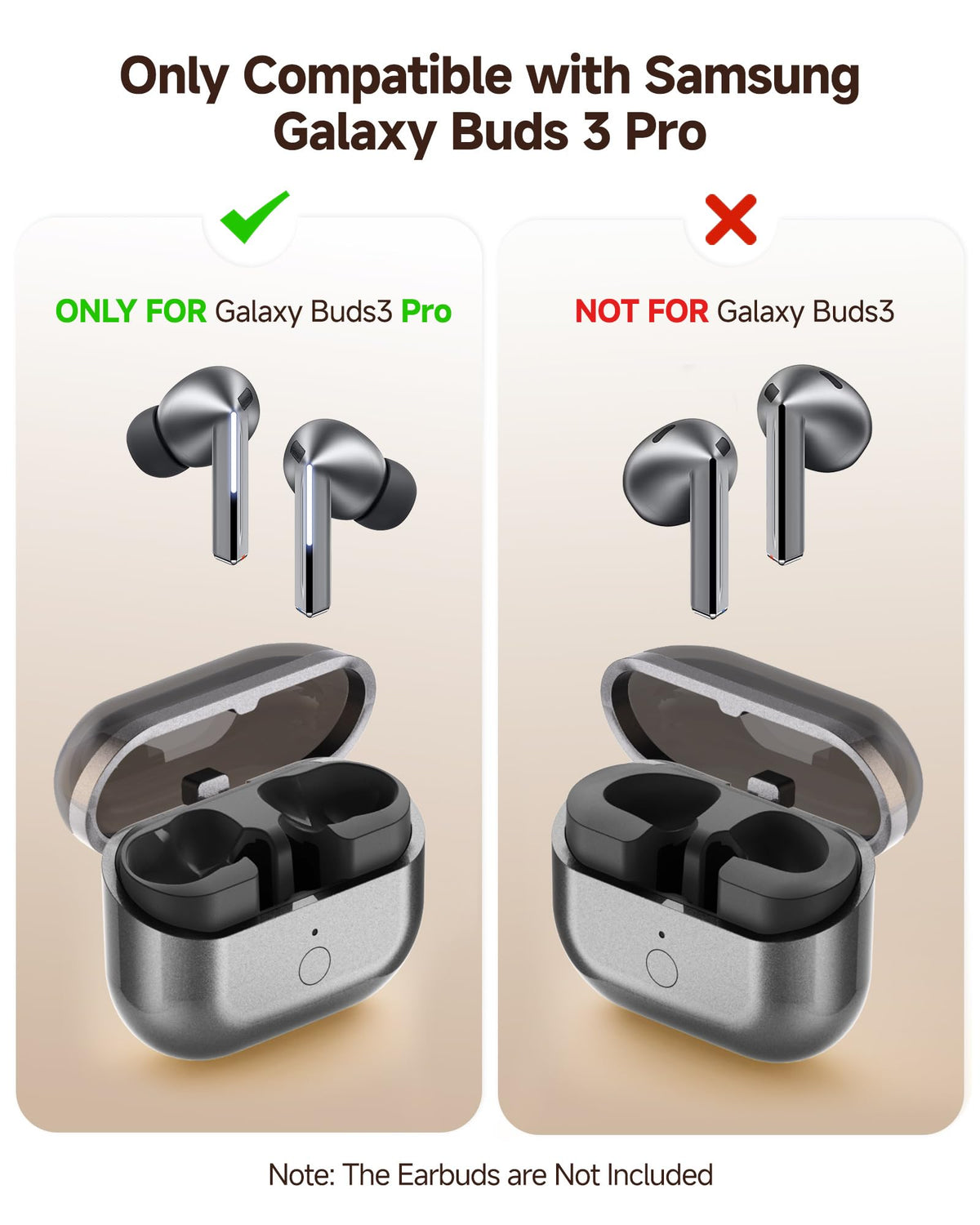 LeQuiven Buds 3 Pro case with Bluetooth pairing button enabling quick setup.