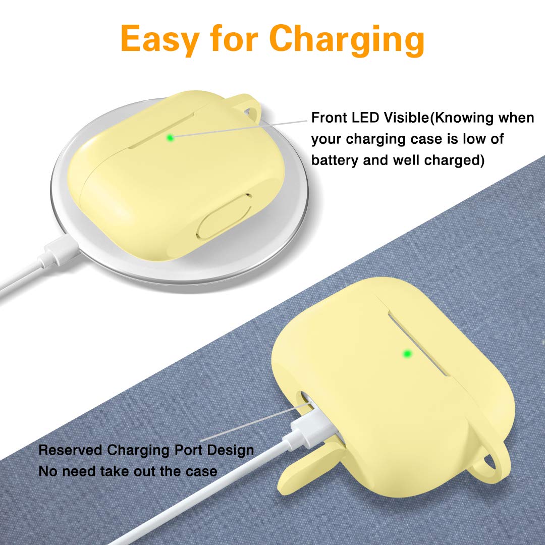 Lerobo AirPods Pro 2 case dust guard port design shields charging port.