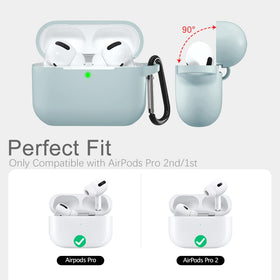 Lerobo AirPods Pro 2 turquoise dust-proof design guards against particles